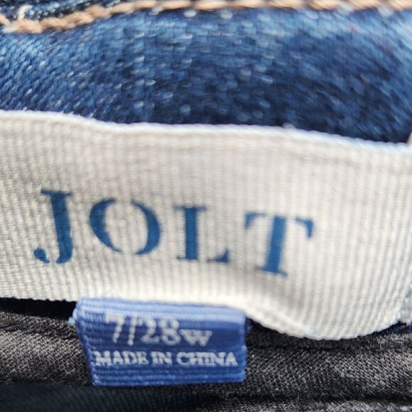 Jolt Blue Mini Pencil Denim Skirt for Casual Wear Juniors Size 7 28W - Picture 2 of 4